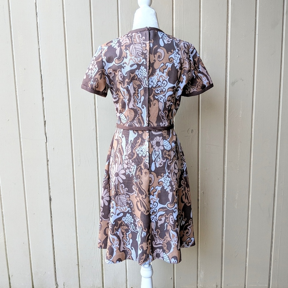 Vintage 1960s Psychedelic Floral Dress - Picture 4 of 8